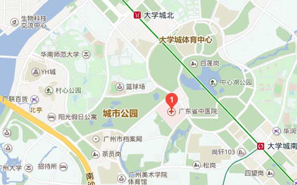 深圳大学城中医院所在位置